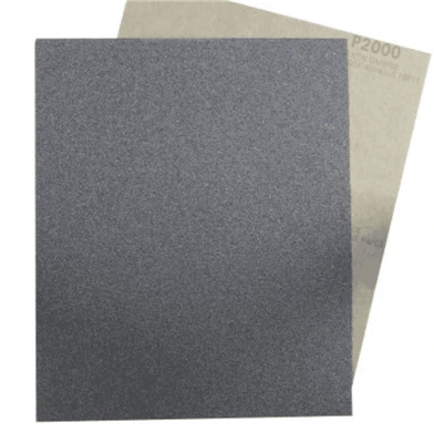 In which industries is silicon carbide sandpaper mainly applied?